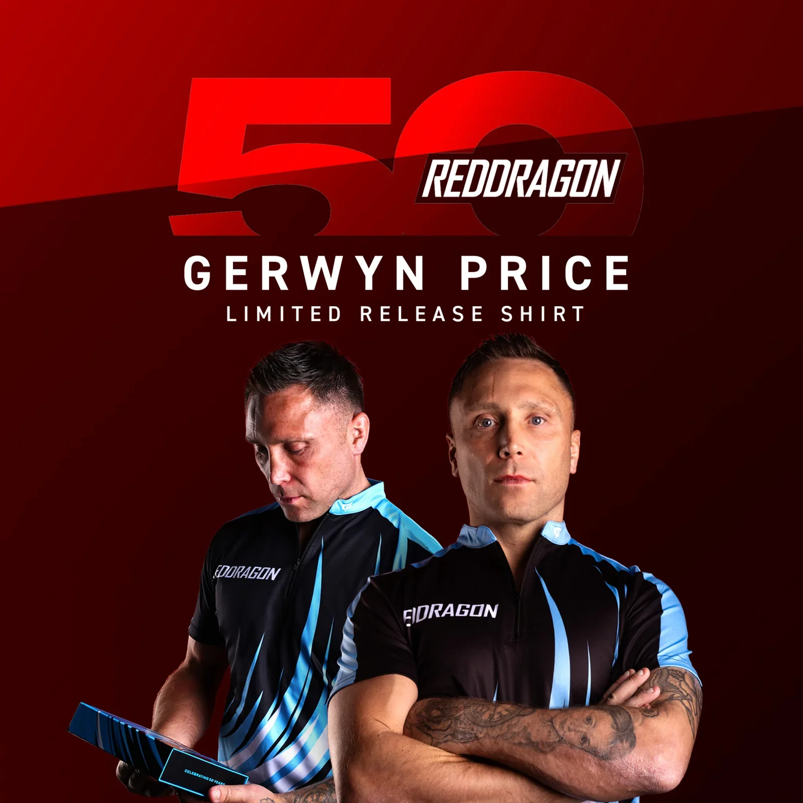 Gerwyn Price 50 Year Player Edition Shirt - Image 3