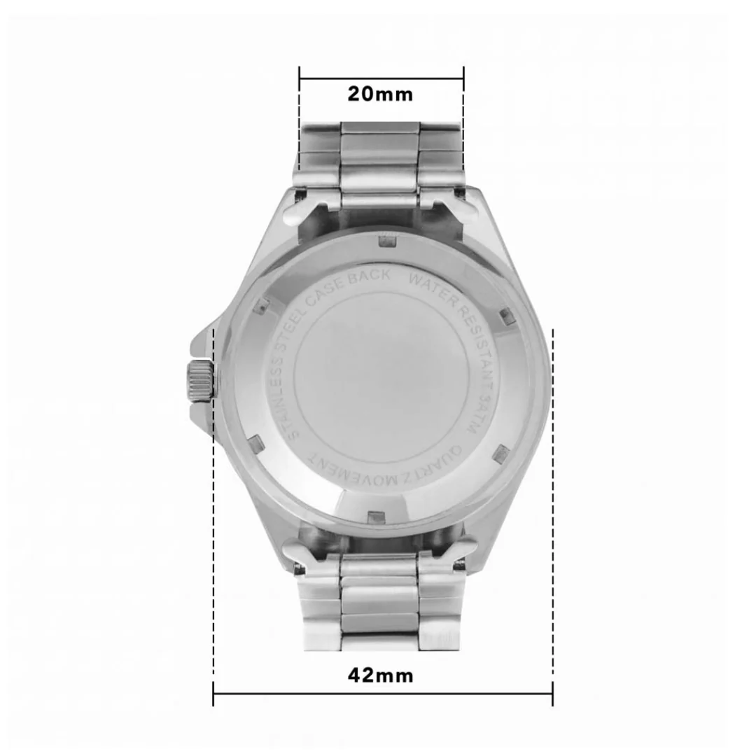 New PDC Darts Watch Mens Silver 42mm - Image 6
