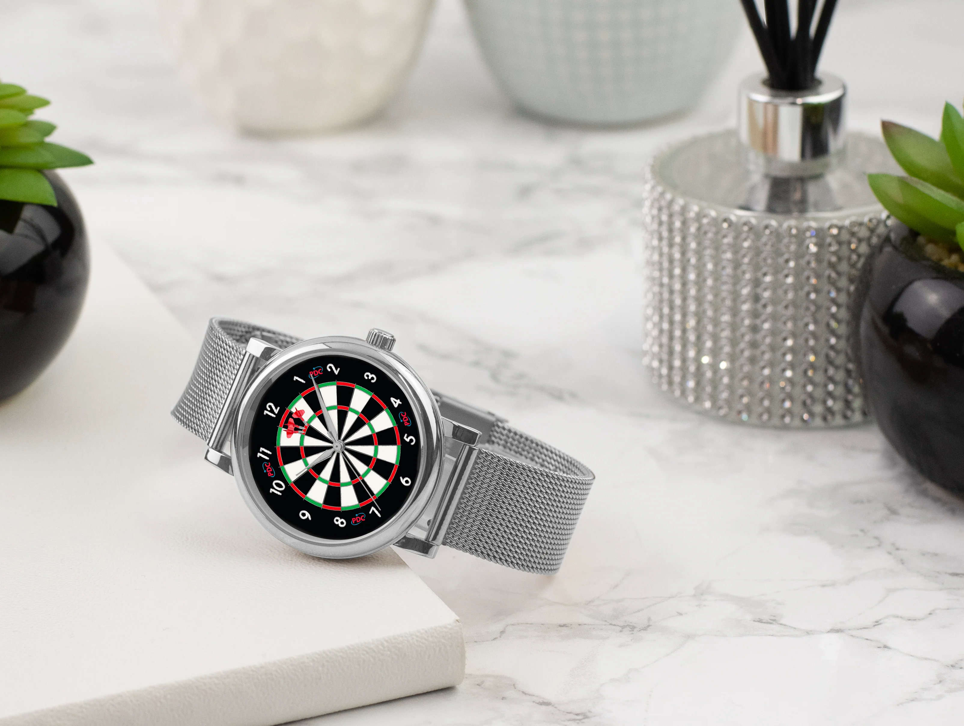 PDC Darts Watch Ladies Silver 38mm - Image 8