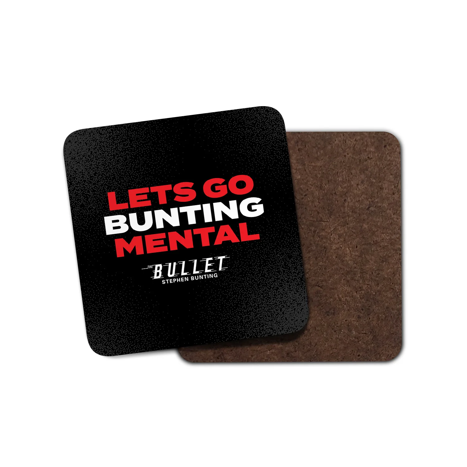 Stephen Bunting Black Mental Coaster