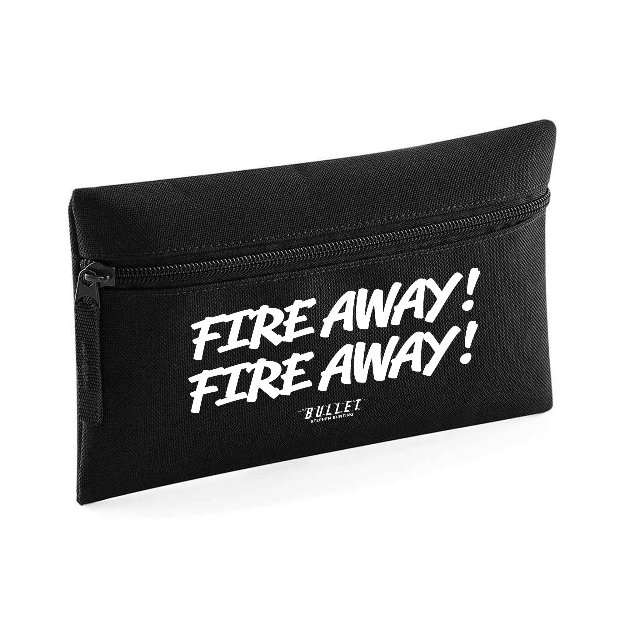 Stephen Bunting Fire Away Pencil Case Black