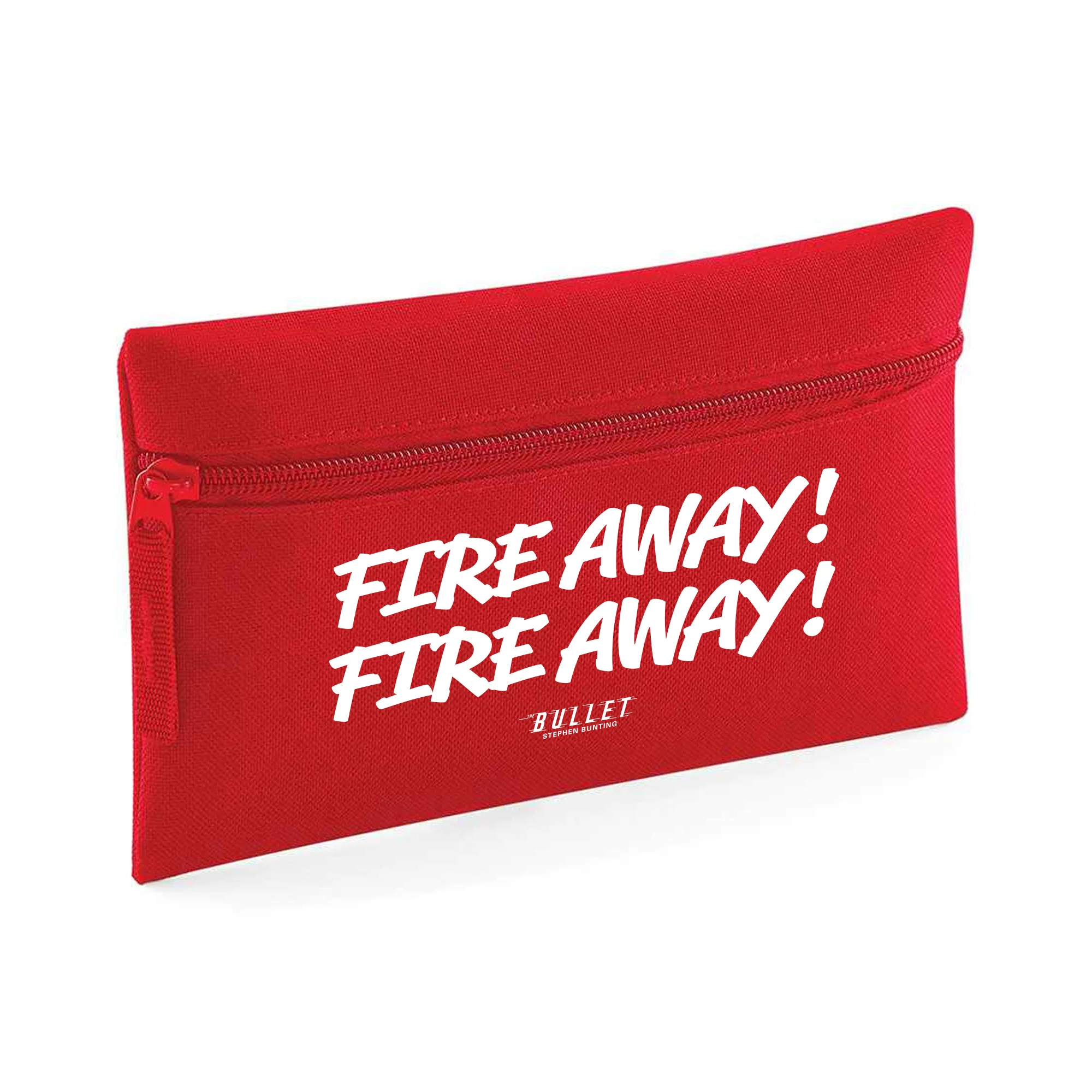 Stephen Bunting Fire Away Pencil Case Red