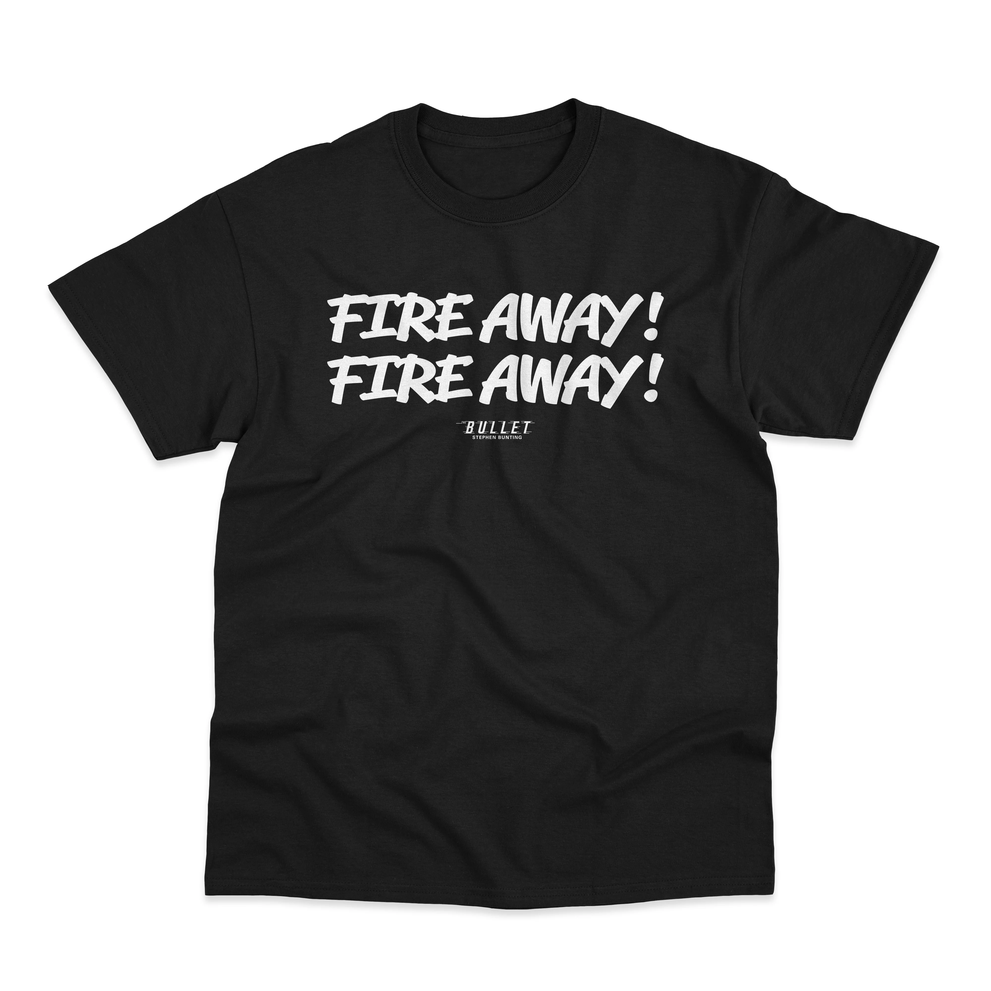 Stephen Bunting Kids Fire Away Black Tee