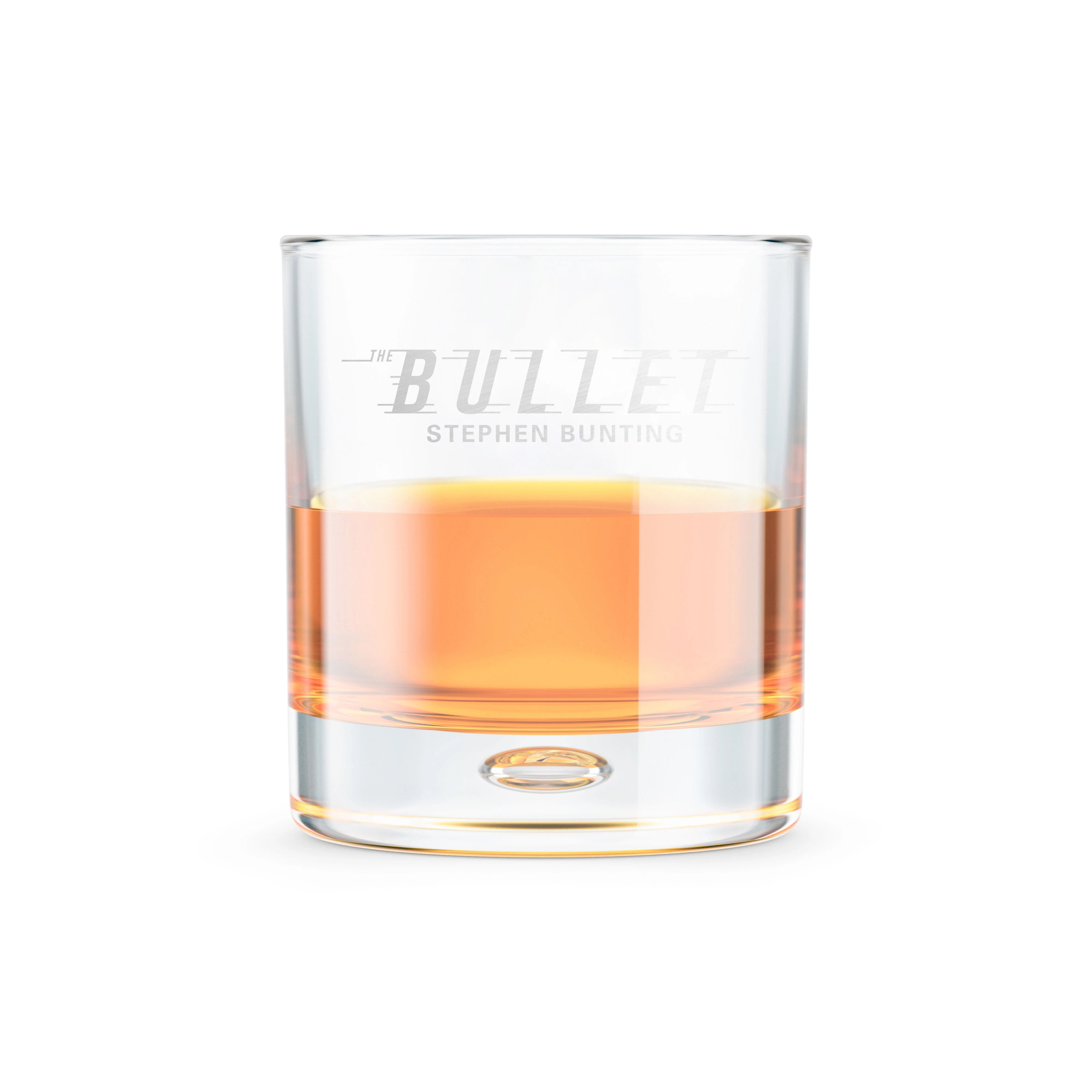 Stephen Bunting Logo Whiskey Glass