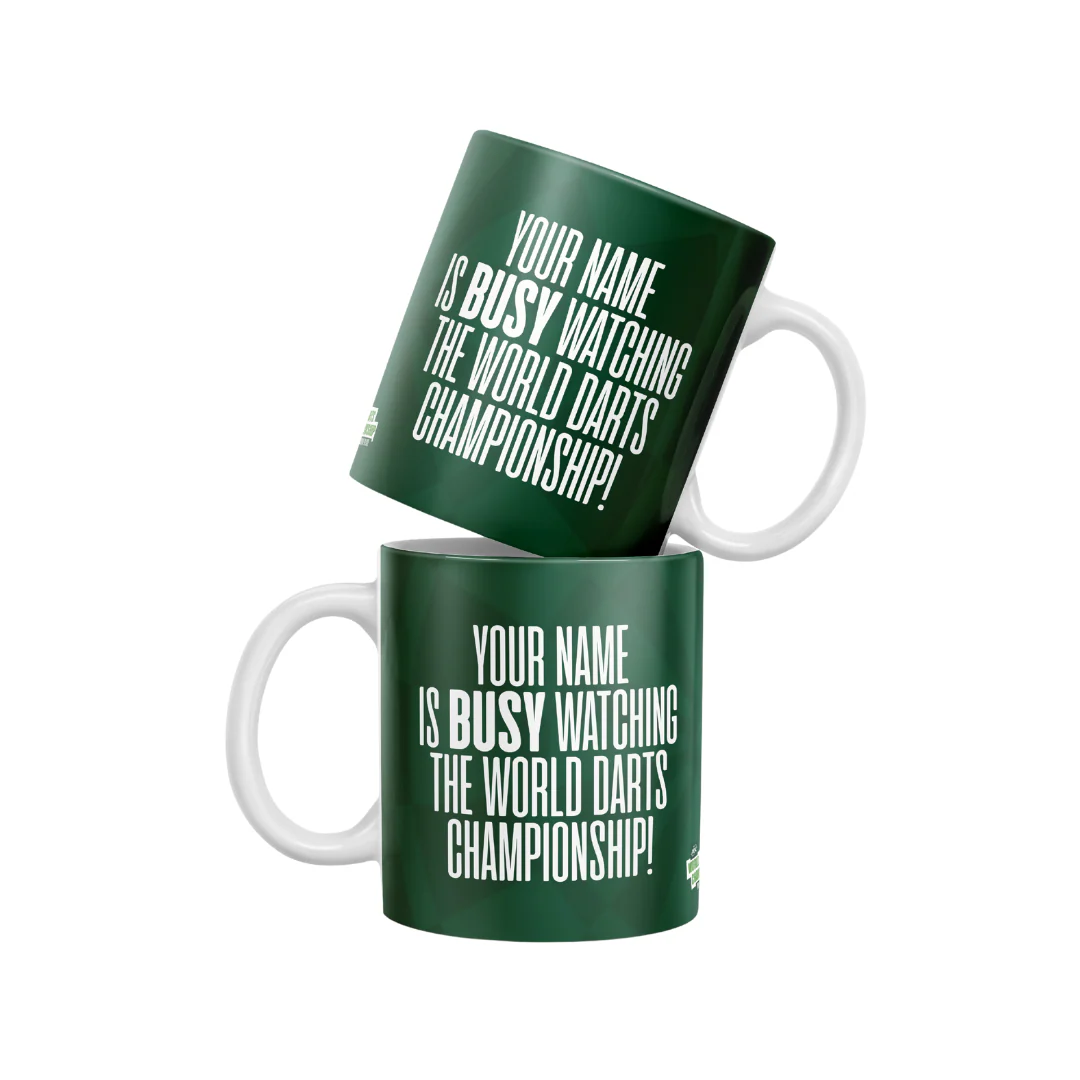 World Darts Championship Busy Watching Mug