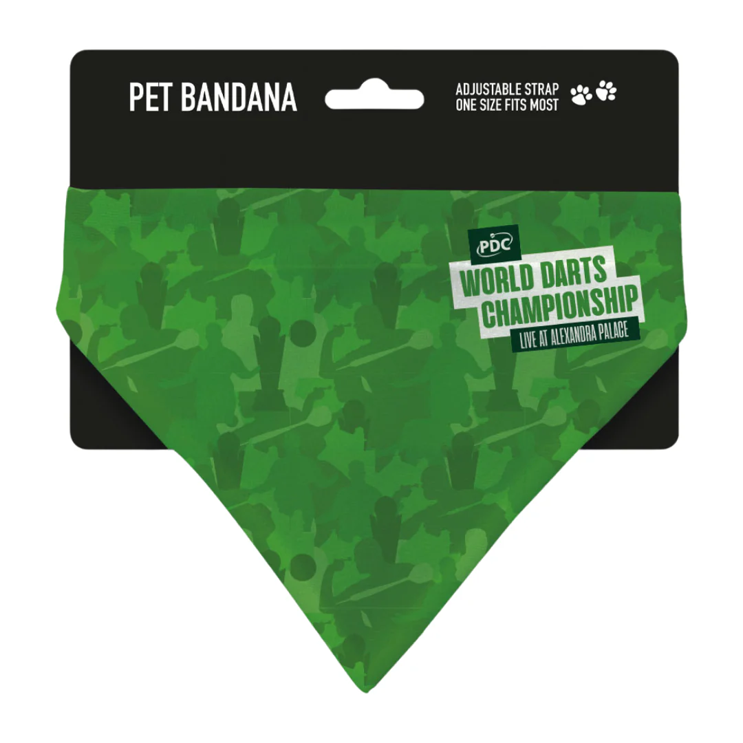 World Darts Championship Pattern Pet Bandana